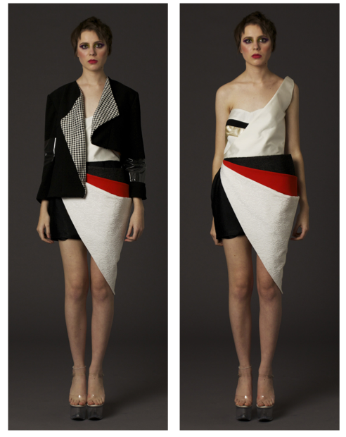 design Collection dresses jacket colorblock pattern fabrics print graphic sydney capsulecollection hautecouture body gracejones postmodernism