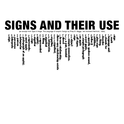 graphic signs use