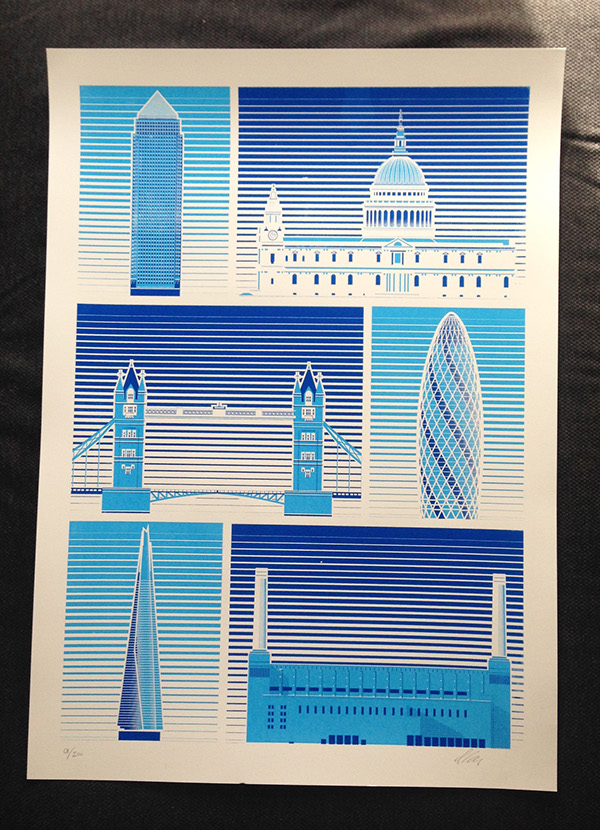 Architecture of London Print