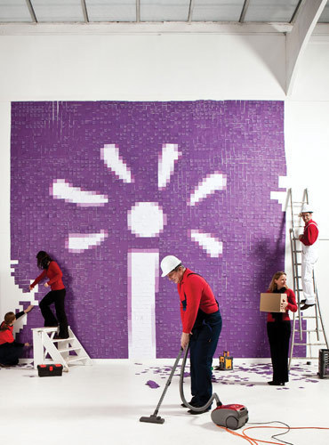Post-it note purple belgium corporate
