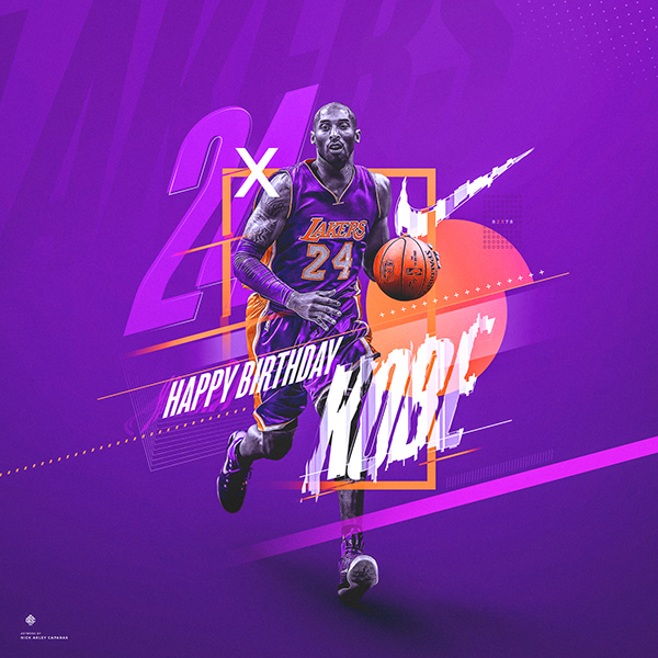 Nike (Spoof) | Kobe Bryant #24 | Birthday Graphic