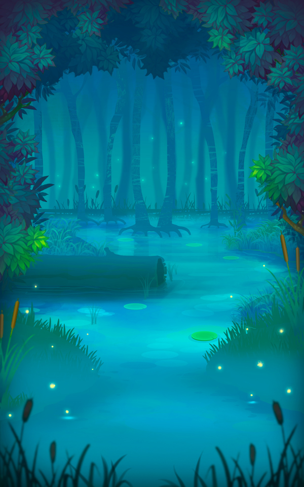 background mobile game swamp forest step by step gif progress bubbleshooter city