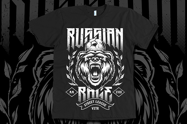 bear beast vector art print football t-shirt sport grunge typography   animal