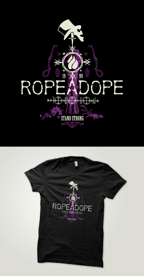 ropeadope t-shirt graphics worldwide respects stand strong Luis da Silva 4MIGA apparel graphics