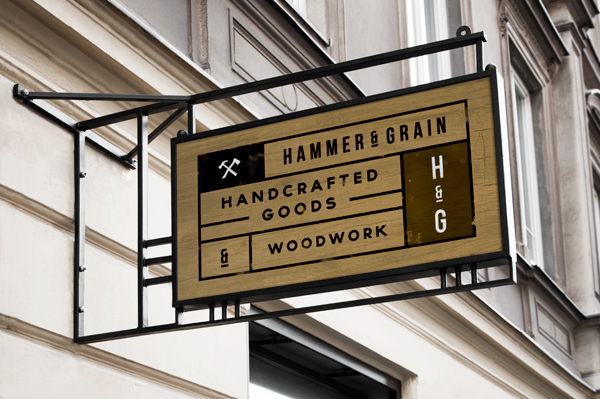 logo template mock up identity stationary frame Shopwindow Hipster wood Board stock wall Retro psd presentations