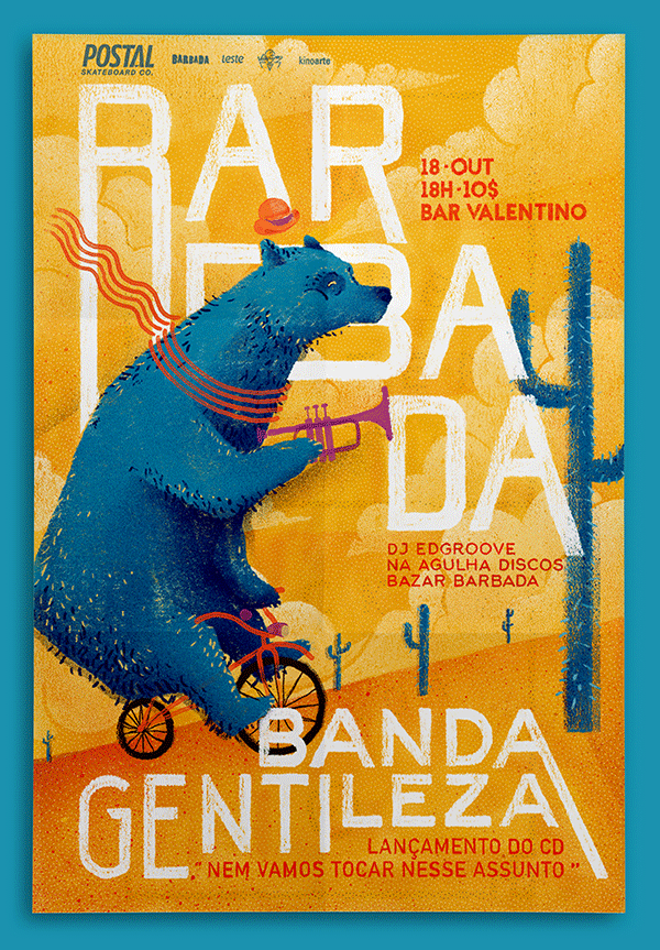 barbada party Brazil Brasil gentileza bear urso Cycling cycle bicicleta Bike Circus Fun chalk GIZ