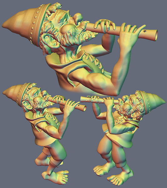 Layout concept Digital Sculpting