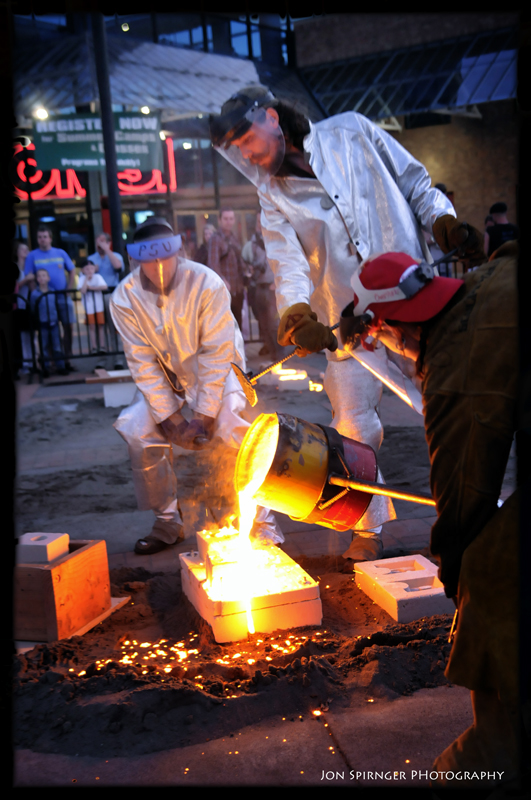iron casting molten OMSI Stagl