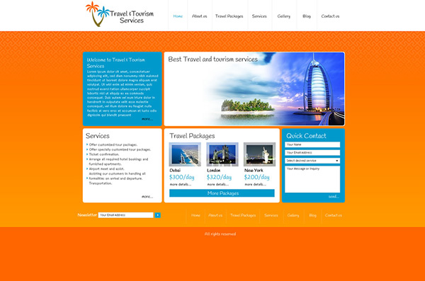 tourism website proposal