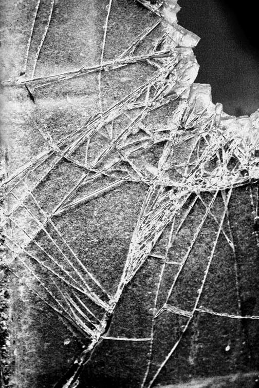 textures b/w ice broken glass snow burned spider mirror iron