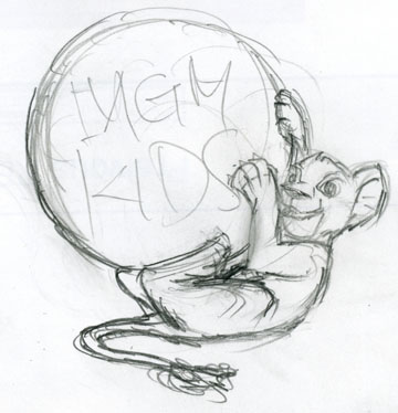 MGM sticker lion kids logo