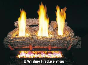 gas logs American Oak fireplace  beverlly hills California Wilshire Fireplace Shops fireplace shop Royal English Oak Birch Gas logs  American oaks oak gas logs  Wilshire Fireplace