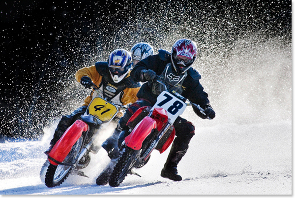 ice racing motor sports extreme sports winter ATV ice racing
