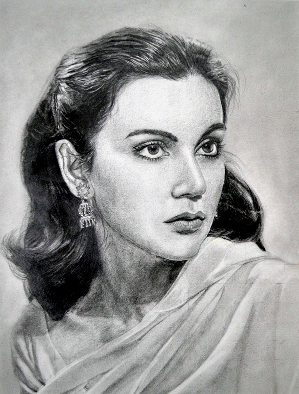 Portrait Drawing Pencil Shading