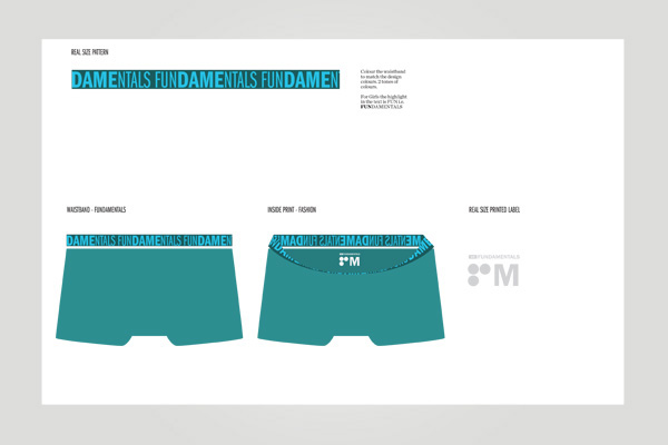 Adobe Portfolio underwear packaging