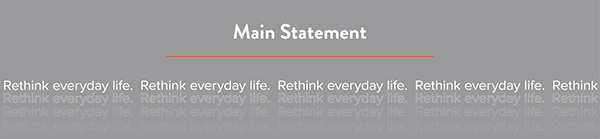 Statement Design Rethink the existing