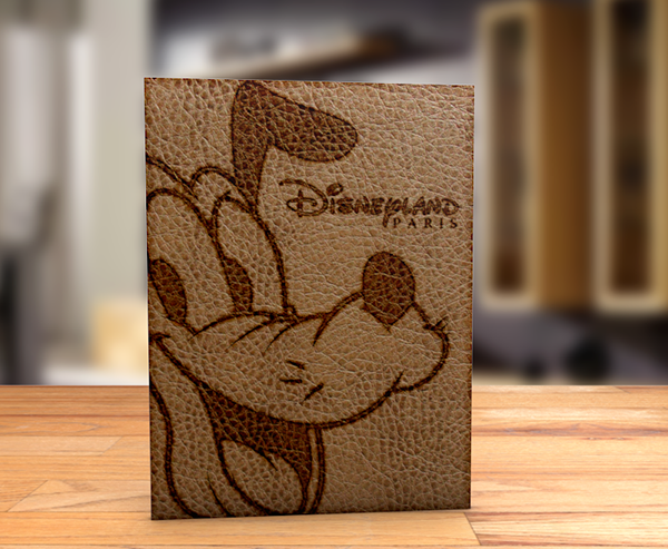 disney autograph book  Passport leather Disneyland Hollywood Stars mickey mouse Disney Character goofy donald duck autographs