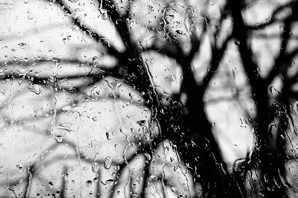 rain introspection filtering glass reflections Landscape Nature black and white