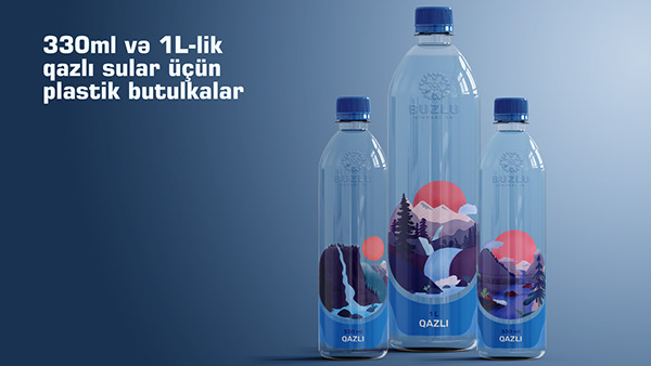 "Buzlu -mineral water" Packing & Poster Design