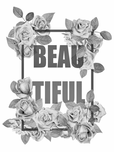 Roses t-shirt Beautiful print design cosmetics floral glamour romantic girl watercolor tennager