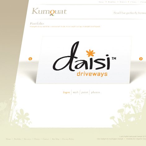logo kumquat design orange Fruit small but perfectly formed Karen Kerr designer Freelance
