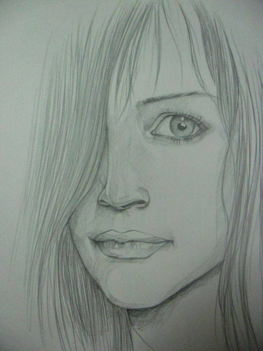face Character sketch. girl