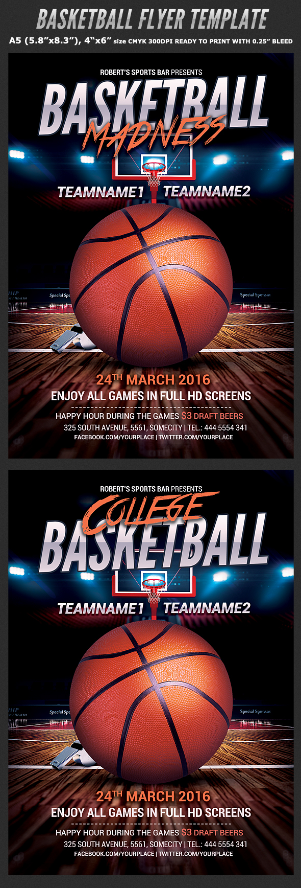 basket ball basketball college College Basketball court euroleague Event flyer template hoop march maddness NBA Playoffs poster SLAM DUNK