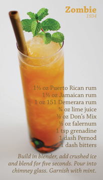 Business Cards design graphics Rum cocktails