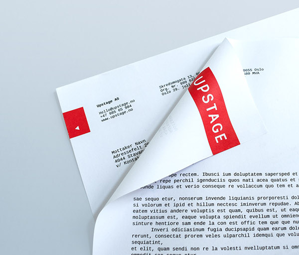 identity fusentast upstage businesscard letterhead envelope Webdesign logo High End stickers