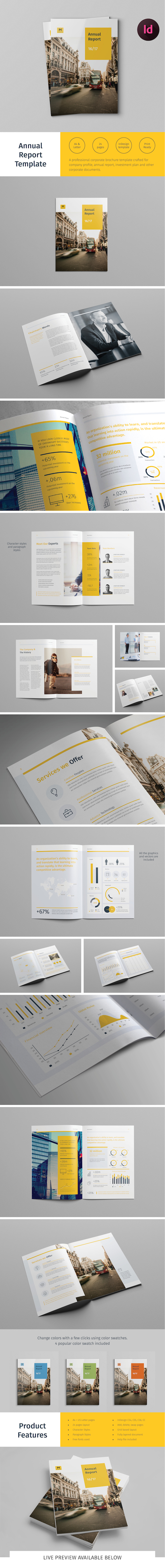 Annual Report Template on Behance