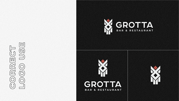 "GROTTA" branding