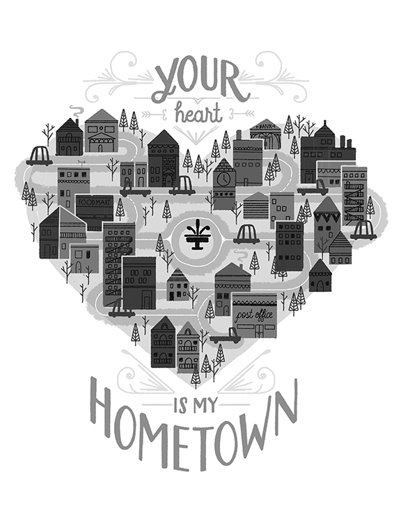 heart hometown town Cars houses small houses valentines pink cute