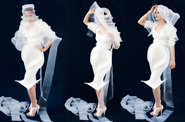 dress White hat bridal veil Transparency