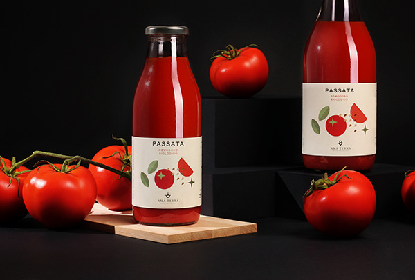 Tomato label Ama Terra - Bio Social Farm