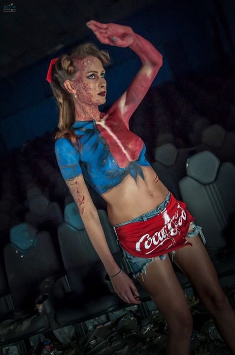 zoombie makeup Bodypainting SFX molderlife truccare Serena di Paolo