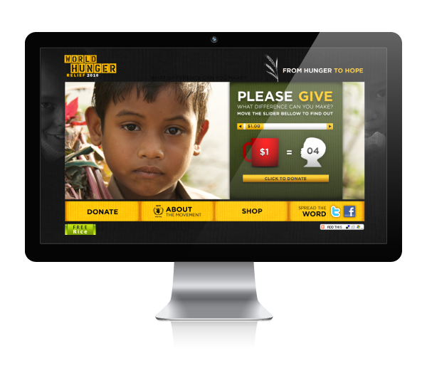hunger donations Global donate Cause world relief Program redesign