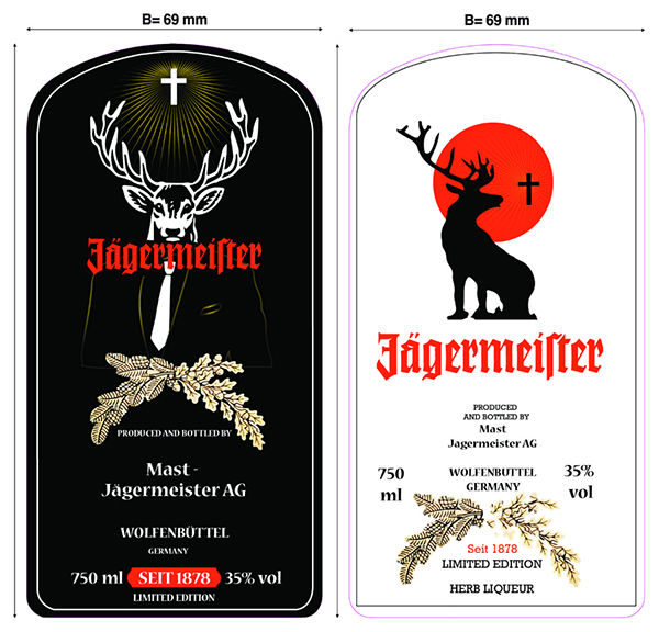 Template for Jagermeister limited edition on Behance