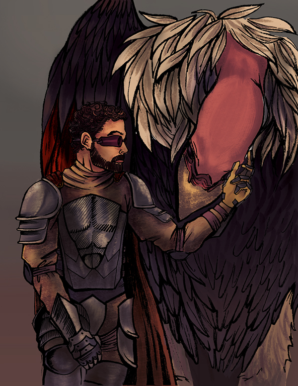 epic  mythos giant bird  knight king Armor Game of Thrones