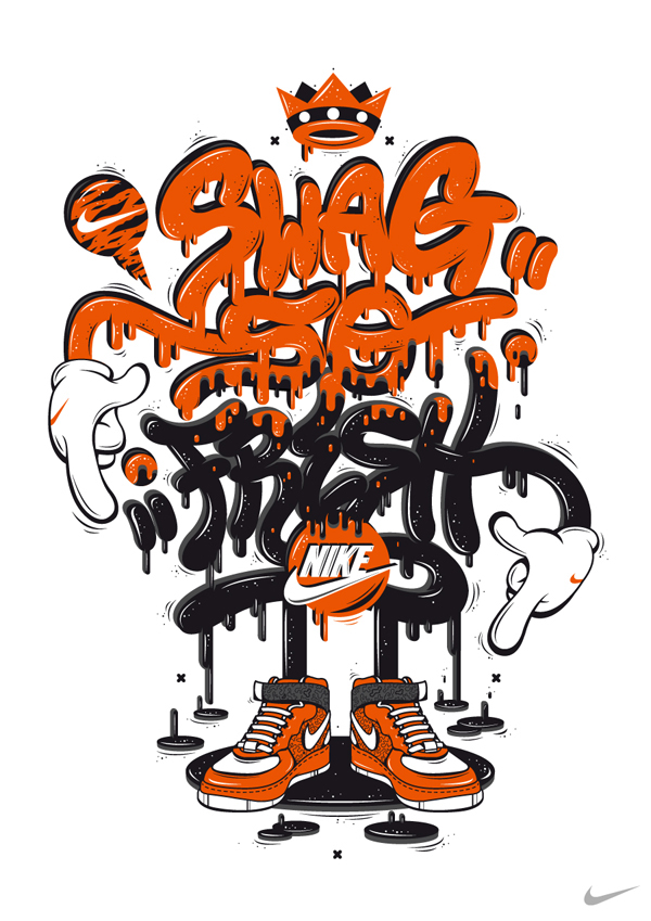 dxtr dxtrtheweird Nike 3rdrail cartoon Character characterdesign variousillustrations vector Vectorillustration Illustrator type