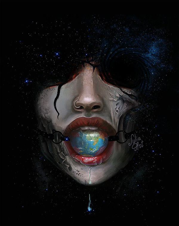 Cover artwork for a music album by Julia Art
