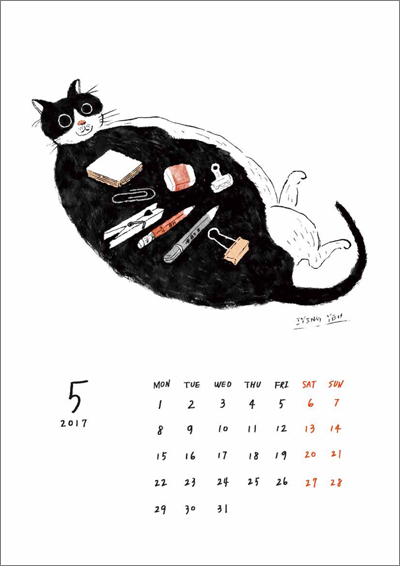 calendar2017 Cat 有貓的一年