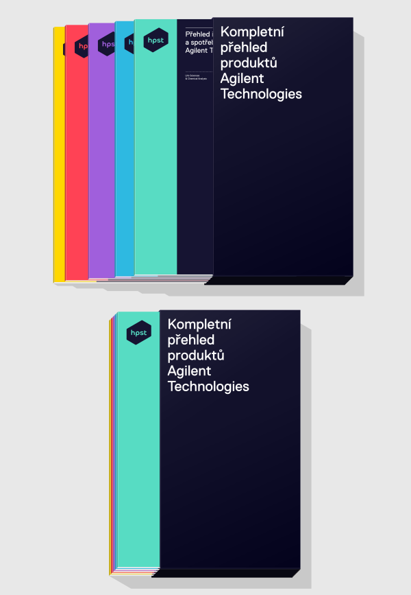 HPST color minimalis modern colorful Technology corporate business Signage sign logo Logotype business card