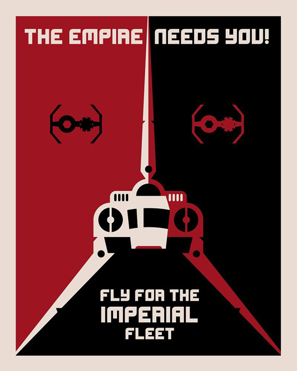 star wars Empire Starwars poster Propaganda Minimalism minimal minimalist