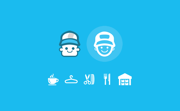 Bobpsy Icon logo red blue businesscard business namecard Logotype app Canada singapore sg ideas Mockup