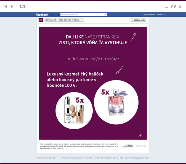  facebook app Fragrance cosmetics perfume development copywriting 