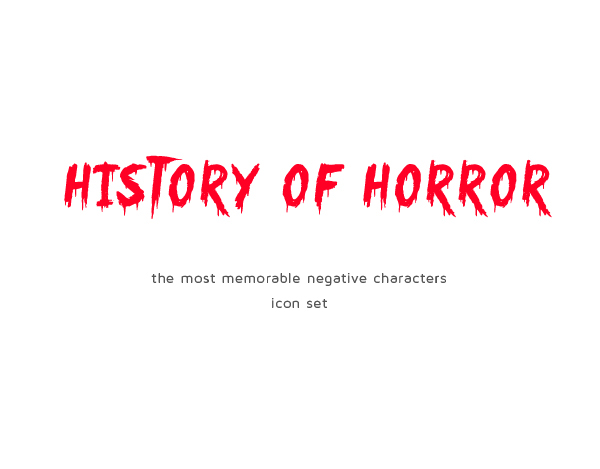 Icon icon set horror Movies history of horror Movies Characters