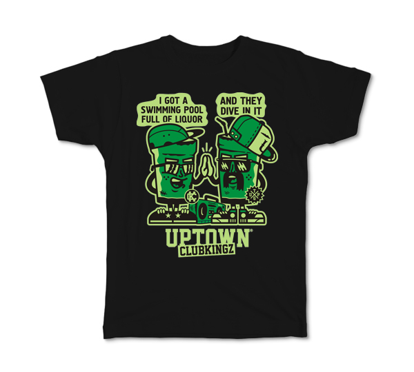 uptown t-shirt Character 135StrDvsn streetwear characters bull Cat skate boombox typo goods shirts Clothing