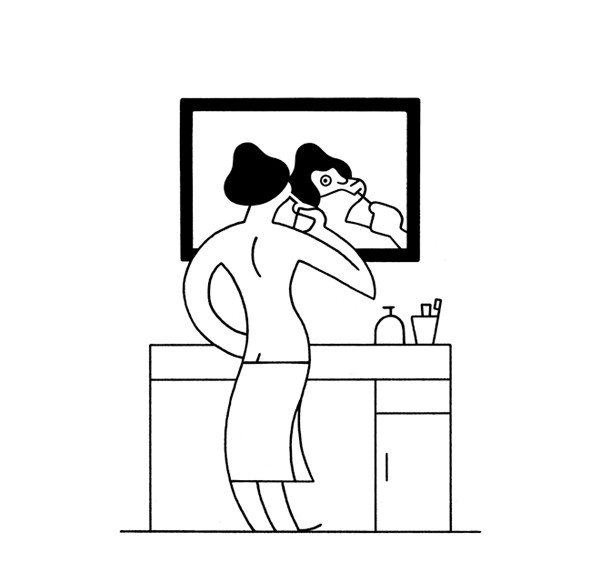 miguel porlan Illustrator framed The New Yorker spot series Spots