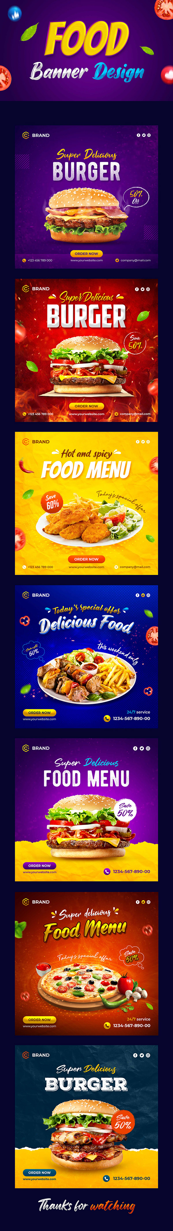 Social Media Food Banner Design