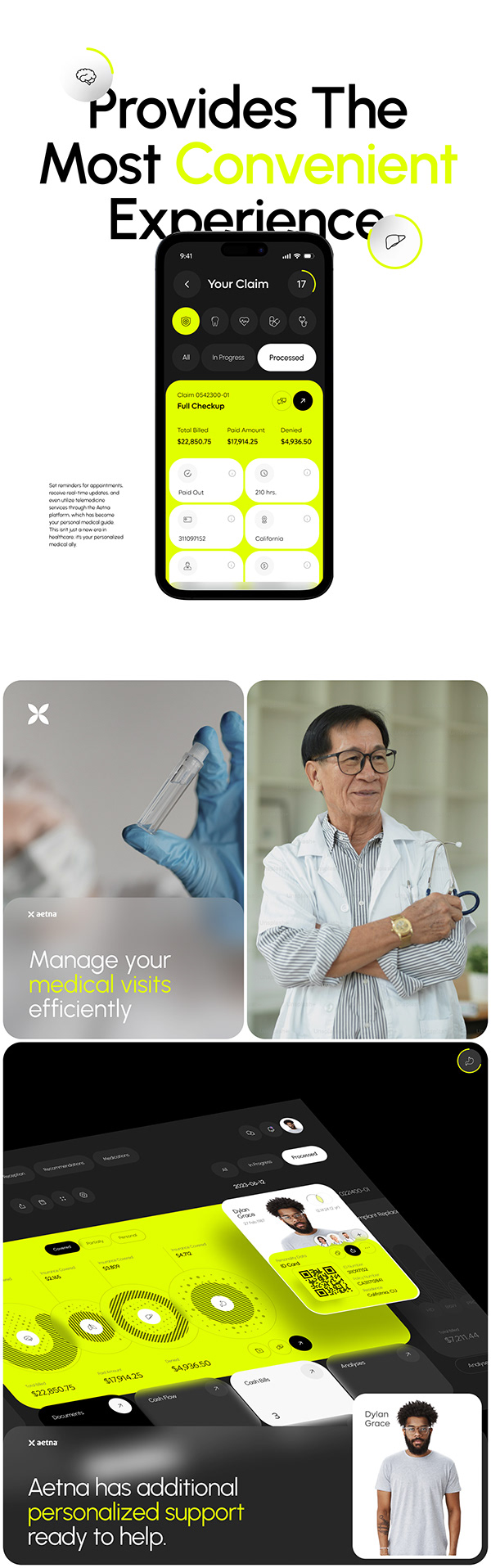 Aetna CRM – Medical SaaS & UX UI Design